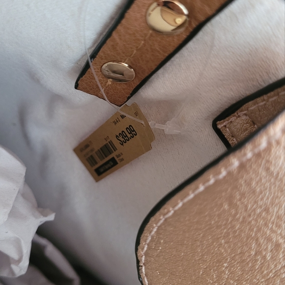 Ladies white & brown Tote purse handbag bnwt Call It Spring - indent - Picture 7 of 12